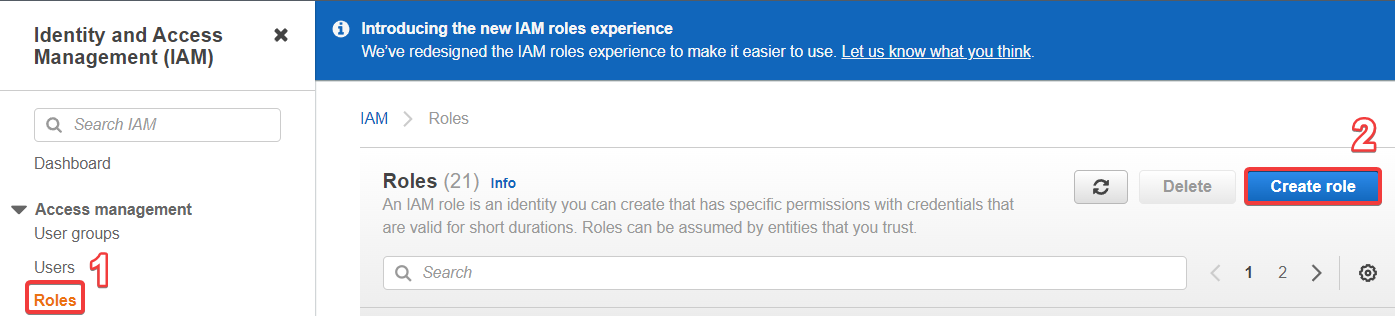 IAM Create Role