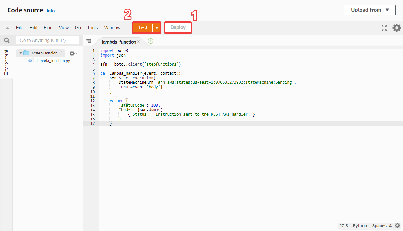 REST API Handler Function Finished