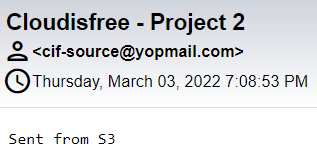 Email from S3 Received