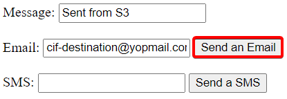 Email Sent From S3